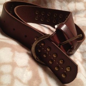 Retro Lucky Brown & Bronze Belt